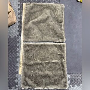 2 IKEA Faux Fur Pillow Cases